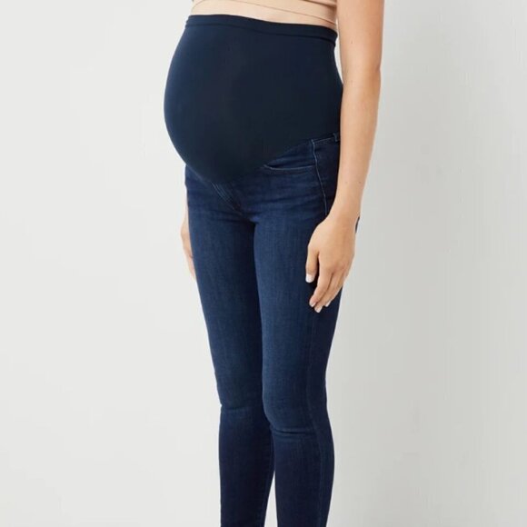 Joe's sz 26 Maternity Skinny Icon Secret Fit Belly Ankle Dark Wash Jeans - Picture 2 of 11